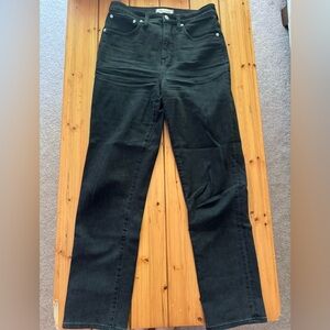 Madewell Black Classic Straight Jean